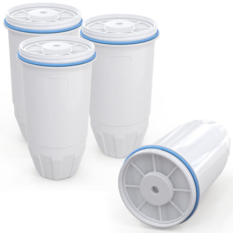 DESENRUIS Water Filter Replacement Compatible with Zero Pitcher and Dispenser ZR-001 ZR-017 ZR-004 ZP-006 ZD-013 ZS-008, Multi-Stage Filter System, Reduce Lead, Chromium, and PFOA/PFOS, Pack of 4, By DESENRUIS - Image 1