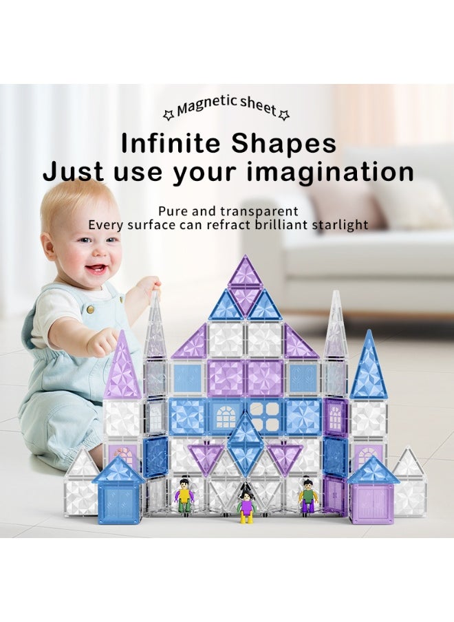 General 4D drill surface ice and snow magnetic sheet strong magnetic building blocks early childhood education educational color window magnetic toy building blocks  - Image 3