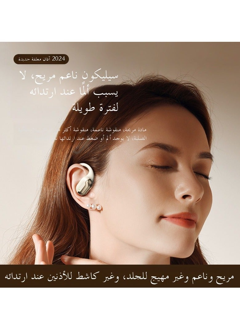 Smart Ear-Hook Translator Earbuds: 100+ Languages, Bluetooth 5.4, 99% Accuracy, 12-Hour Battery, 360° Hi-Fi Sound, IPX5 Waterproof