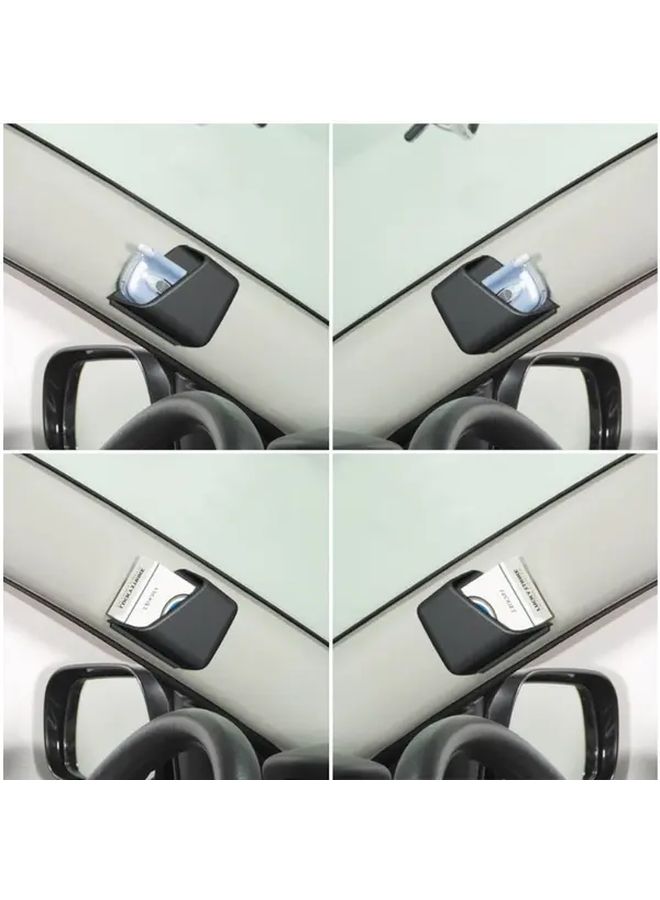Gray Eyeglasses Holder Organizer Universal Storage Box With Phone Pocket 2 Pieces - Image 4