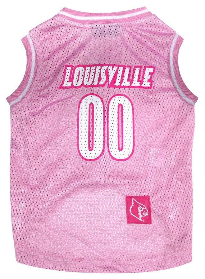 بتس فيرست قميص كرة السلة Pets First Louisville Pink، مقاس كبير - Image 1