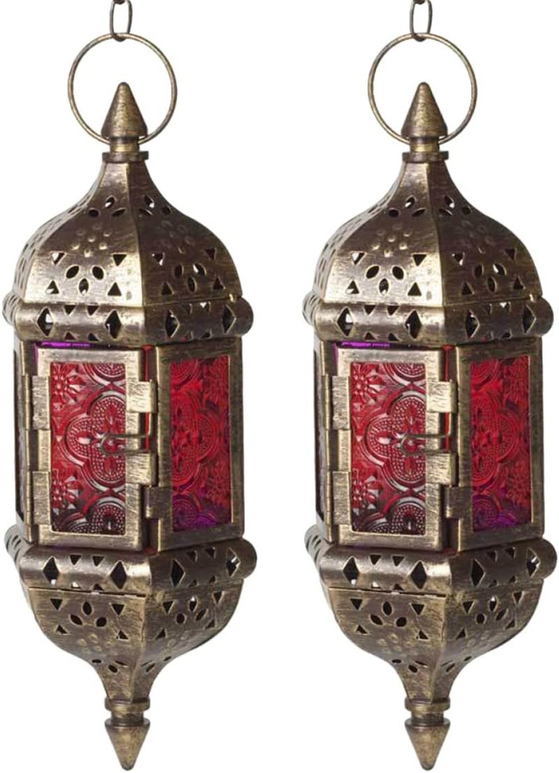 klarako Decorative Candle Lantern glass moroccan lantern moroccan tealight lantern hanging candle lantern Light Iron Art - Image 1