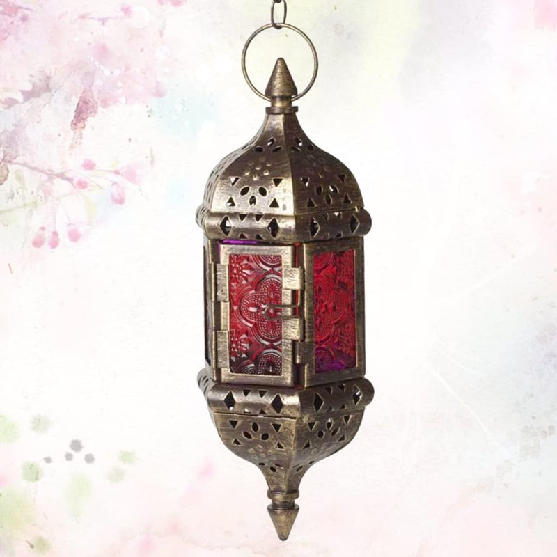 klarako Decorative Candle Lantern glass moroccan lantern moroccan tealight lantern hanging candle lantern Light Iron Art - Image 3