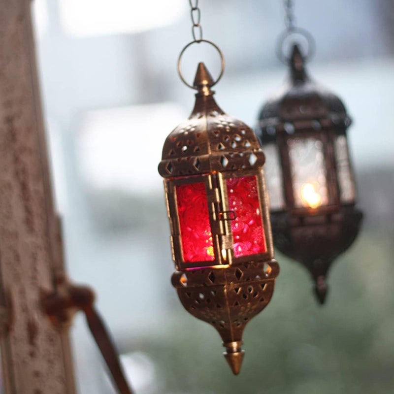 klarako Decorative Candle Lantern glass moroccan lantern moroccan tealight lantern hanging candle lantern Light Iron Art - Image 4