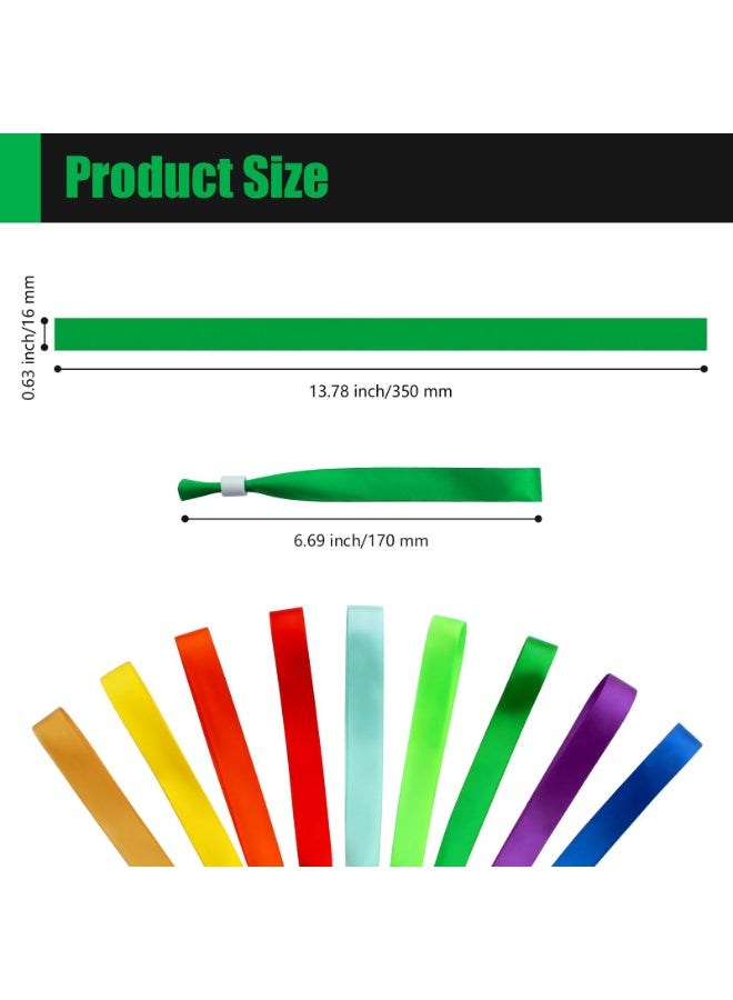 Bukela Cloth Event Wristbands, Event Wristbands Colored Wrist Bands for Events for Lightweight Concert Wrist Strap for Activities Party Bracelets for Events (100 Pcs) - Image 2