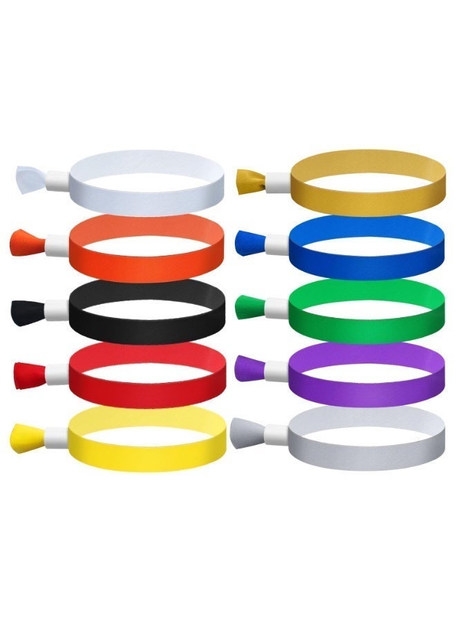 Bukela Cloth Event Wristbands, Event Wristbands Colored Wrist Bands for Events for Lightweight Concert Wrist Strap for Activities Party Bracelets for Events (100 Pcs) - Image 1