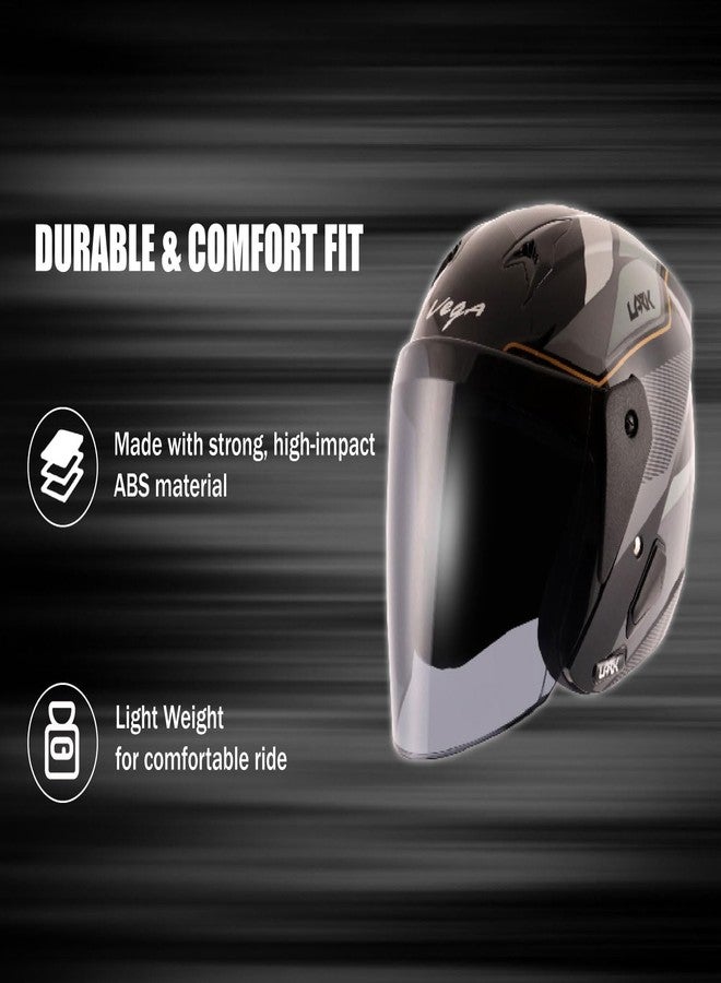 Vega Lark Legend Black Silver Helmet-M - Image 2