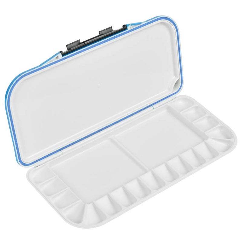 1Pcs Watercolor Paint Palette Portable Folding Paint Palette for Watercolor Acrylic  Oil Paints Wonderful box for Artists Blue Color