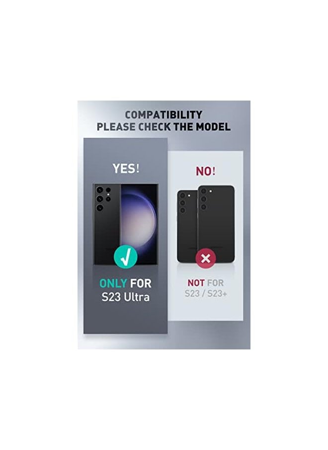 I-blason - Cosmo Series for Samsung Galaxy S23 Ultra Case (2023 Release), Slim Full-Body Stylish Protective Case with Built-in Screen Protector (Marble) - Image 1