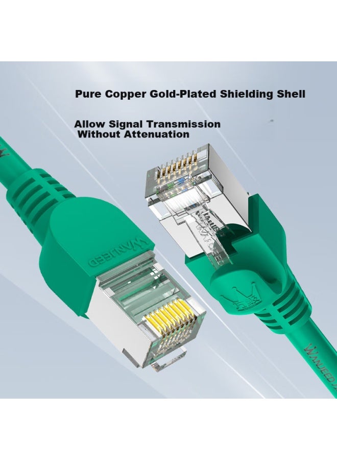 Ofnpftth Super Six Category Network Cable Engineering Grade Ten Gigabit Network Connection Cable Super 6 Category Shielded 8-Core Twisted Pair Cable Computer Broadband Home Use Machine Room Finished J - Image 3