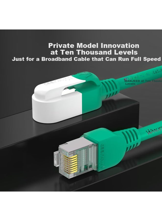 Ofnpftth Super Six Category Network Cable Engineering Grade Ten Gigabit Network Connection Cable Super 6 Category Shielded 8-Core Twisted Pair Cable Computer Broadband Home Use Machine Room Finished J - Image 2