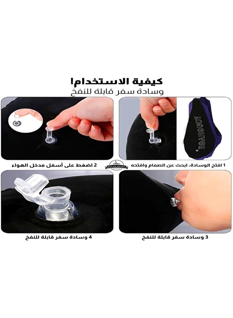 Relax Smart Inflatable Leg Support and Positioner Pillow – Portable Wedge Cushion for Leg Elevation, Sleeping, Relaxation, and Travel - Image 4