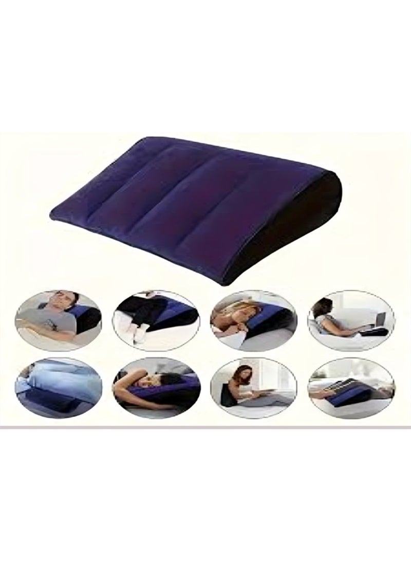 Relax Smart Inflatable Leg Support and Positioner Pillow – Portable Wedge Cushion for Leg Elevation, Sleeping, Relaxation, and Travel - Image 2