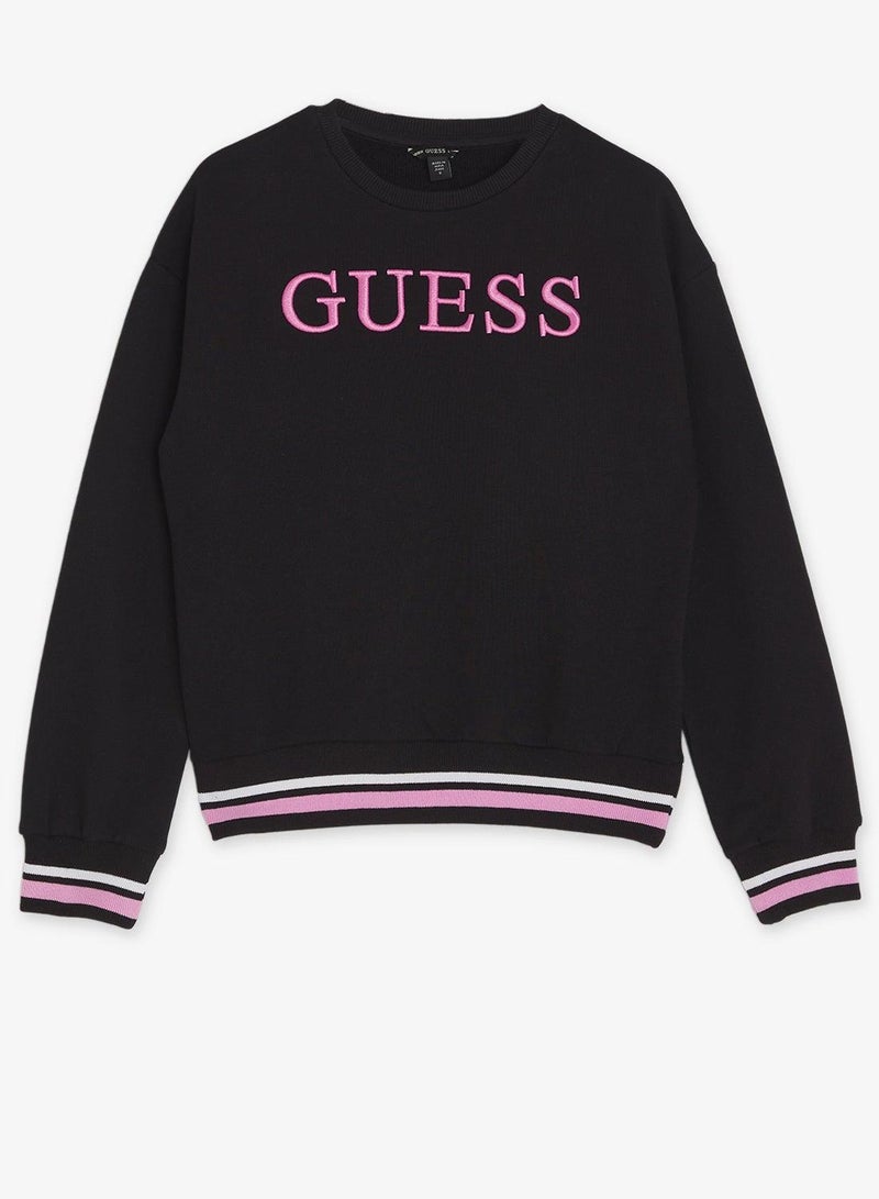 GUESS Youth Graphic Oversize Crew Neck Sweatshirt - Image 2