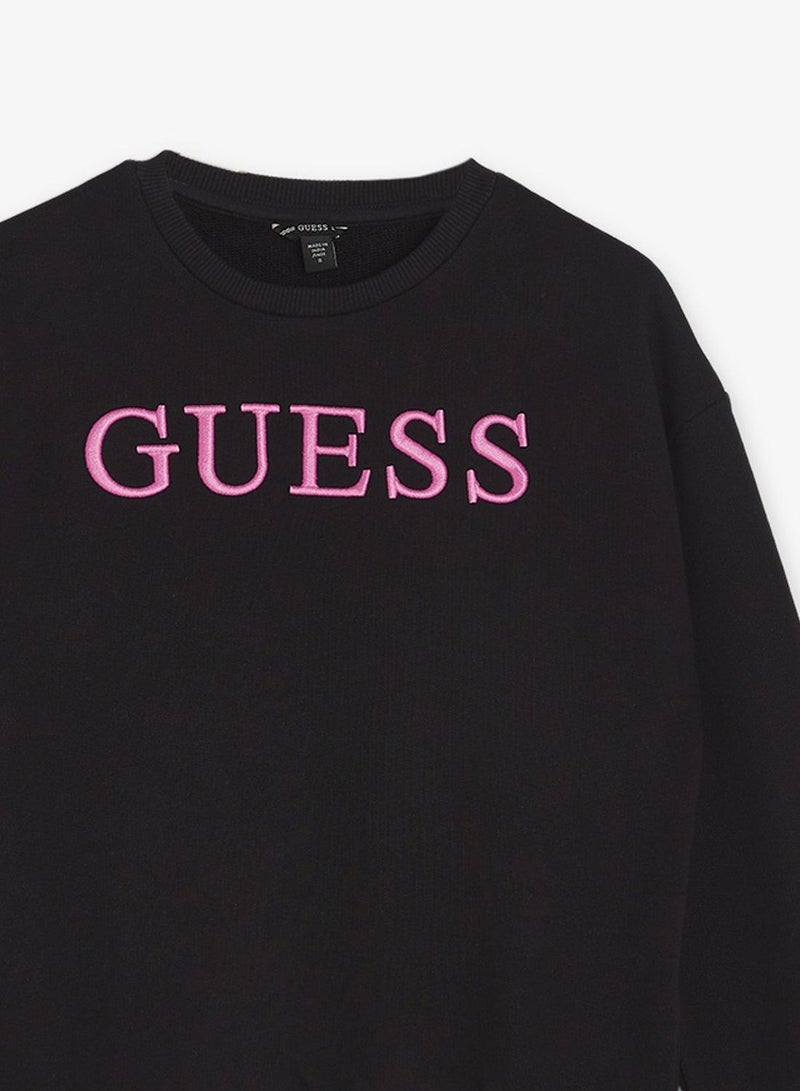 GUESS Youth Graphic Oversize Crew Neck Sweatshirt - Image 4