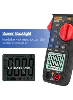 ANENG ANENG ST182 pro 4000 Counts Digital AC Current Clamp Meter 400A Automatic Range Multimeter with Backlight Voltage Meter Clamp Gauge NCV Test Clamp Ammeter Universal Meter Tester Measuring Temperature  - Image 4