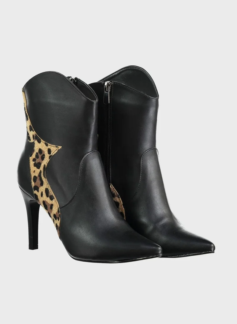 trendyol Leopard Detail Ankle Boot