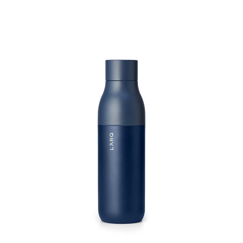 لارك Larq Bottle Twist 25 أوقية - زجاجة ماء من الفولاذ المقاوم للصدأ معزول | Thermos BPA Free | زجاجة ماء قابلة لإعادة الاستخدام لمكتب التخييم والسفر | حافظ على المشروبات الباردة والساخنة النعناع - Image 1