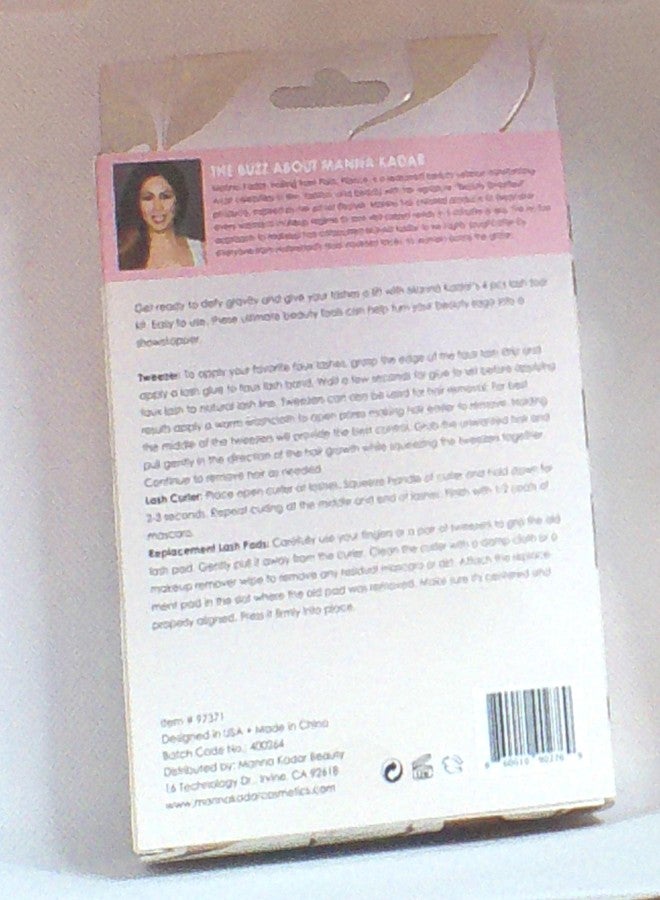 مانا كادر مجموعة رموش مانا كادار فابولوس فلاتر، 4 قطع، لون ذهبي وردي - Image 2