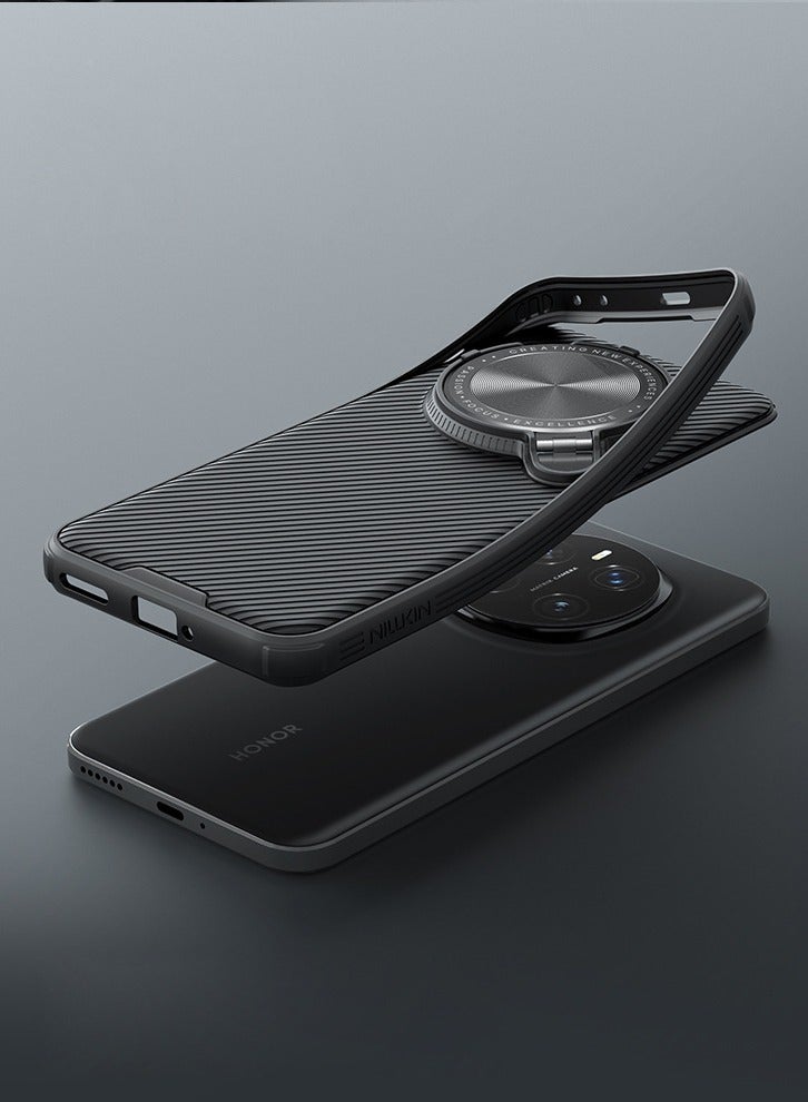 General Case for Honor Magic 7 Pro,Camera Lens Privacy Protection Folding Kickstand Holder, TPU Bumper PC Back Cover Corners Shockproof [Supports Wireless Charging]  - Image 5