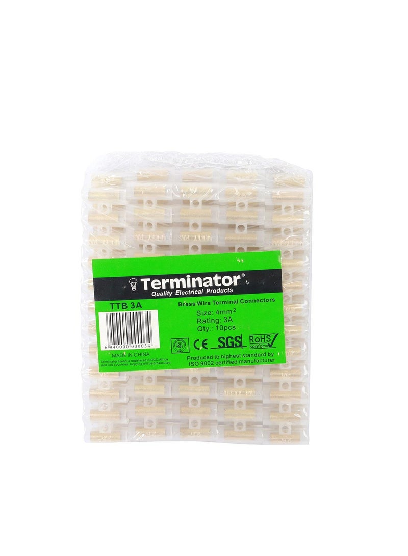 Terminator Elec PVC Connectors 16mm 30Amps 10Strips TTB 30A