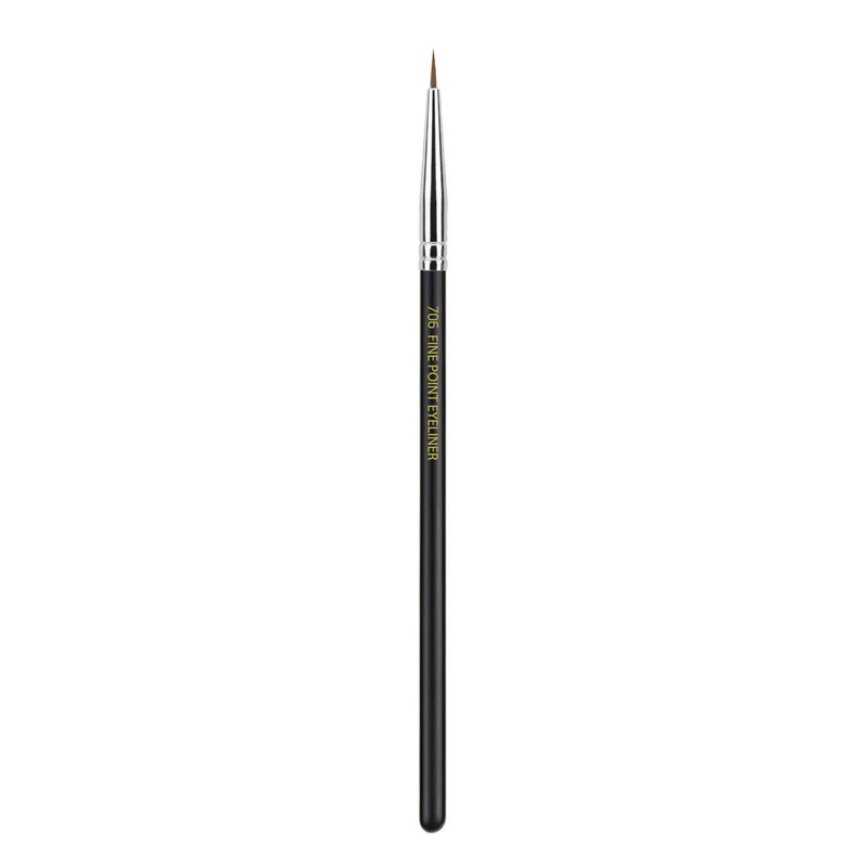 Bdellium Tools Professional Makeup Brush - Maestro Series 706 Fine Point Eyeliner - With Soft Synthetic Fibers, For Lining the Eyes (Black, 1pc) - Image 4