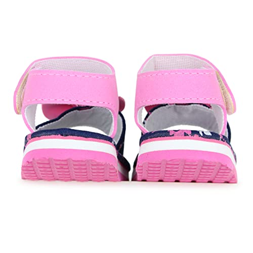 Neska Moda Baby Girls Eva Hook & Loop Chu Chu Musical Sound Sandals For 18 To 24 Months (Blue,Pink,White) -BT1350 - Image 2