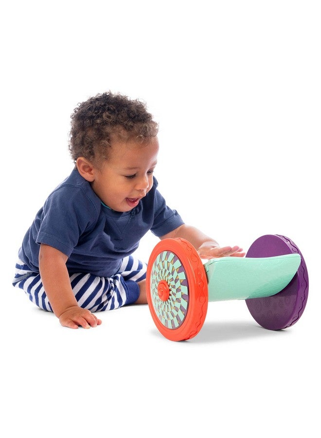B. toys - Baby Toys Mirror with Rolling Sensory Wheels - Interactive Roly-Poly Mirror for Tummy Time & Crawling - Early Learning for Infant Development - 0+ Months - Image 2