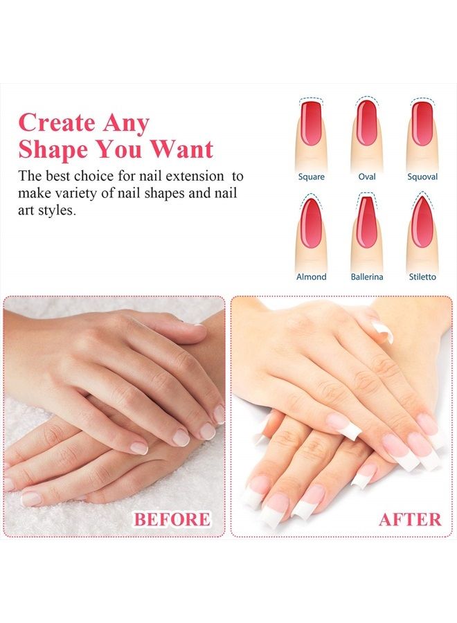 Blulu 240 Pieces Nail Extension Silk Fiberglass Nail Wrap Non Woven Fiber Gel Nail Care Tool for Women DIY Nail Art Extension Accessories - Image 5