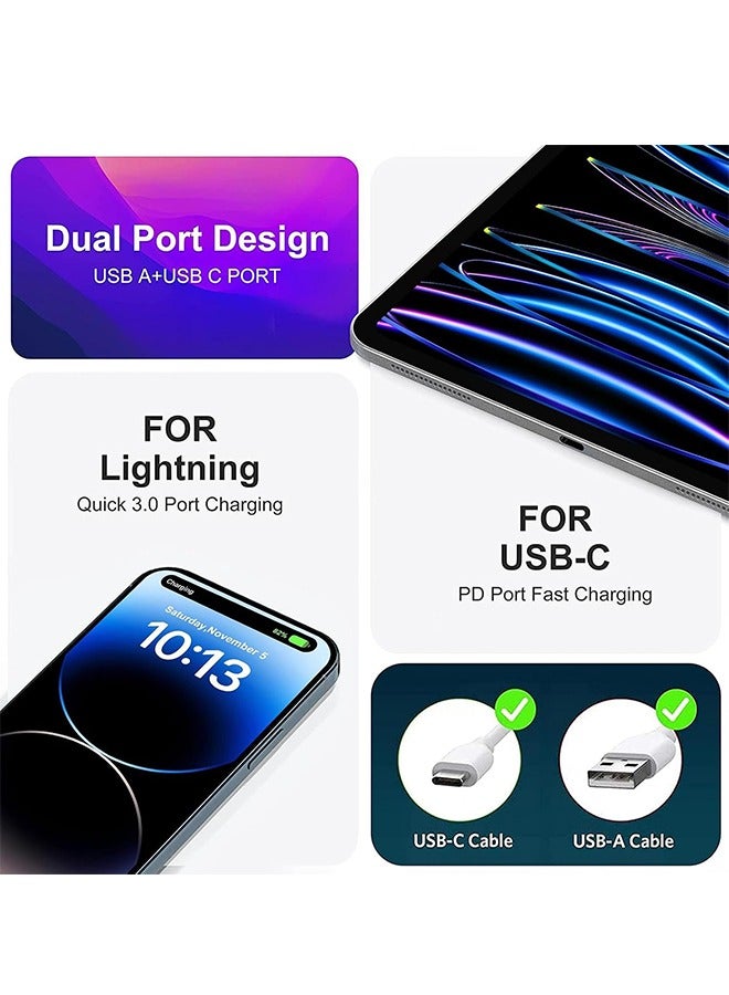 أورجنيزر الشحن السريع كتلة دائمة PD40W شاحن الهاتف المحمول متعدد المنافذ المحمولة الميكانيكية الناقل التسلسلي العام qc3.0 التوصيل الجدار الشحن السريع 4-port محول ، ومناسبة للهواتف النقالة ، وأقراص الكمبيوتر - Image 3