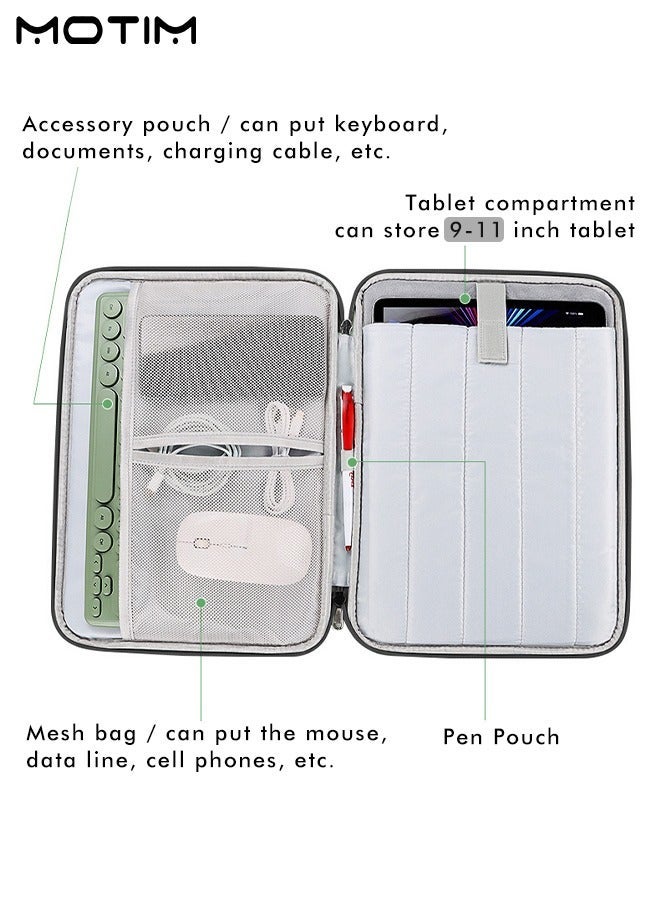 موتيم حقيبة واقية مبطنة للكمبيوتر المحمول بحجم 10-11 بوصة، حقيبة واقية مقاومة للماء لأجهزة iPad (A16) 11 بوصة 2025/iPad 10 بوصة 2022 و Air 11 بوصة M3/M2 2025/2024/10.9 بوصة/| 11 بوصة iPad Pro | 10.2 بوصة iPad | 10.9 بوصة iPad Air 5 4 | 10.5 بوصة iPad Pro | iPad Air 3 2 | 9.7 بوصة iPad | Galaxy Tab A8 10.5 و A9 Plus 11 بوصة/S9 11 بوصة/S9FE 10.9 بوصة - Image 5