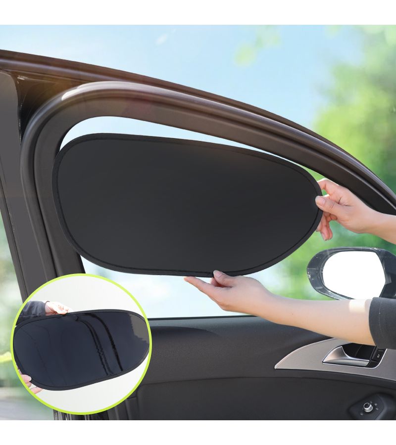 Summer Car Seat Sunshade 2PCS Heat Insulation Static Cling Sun Visor Traceless Shade - Image 5