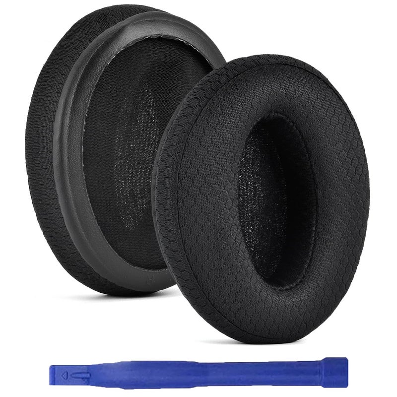 Adhiper Earpads Cushions Replacement for Sennheiser HD450BTHD450BTNCHD440BT Headphones HD450SE HD430 HD440 HD350BT HD400S HD458BT Ear Pads with Mesh Fabric Memory FoamBlack - Image 2