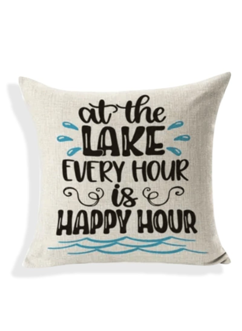 في البحيرة كل ساعة هي وسادة ساعة سعيدة