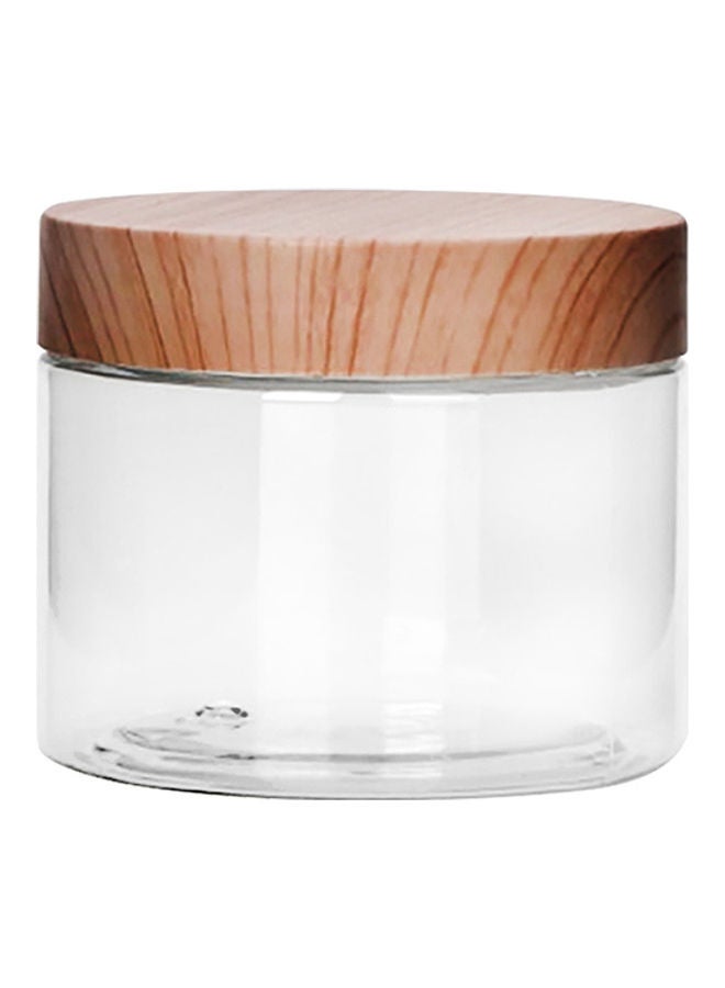 Royalford Round Air-Tight PET Jar, 150ml Plastic Container, RF10504 Transparent Storage Jar BPA-Free Container for Display, Pantry, Home & Kitchen Storage CLEAR,BROWN - Image 1