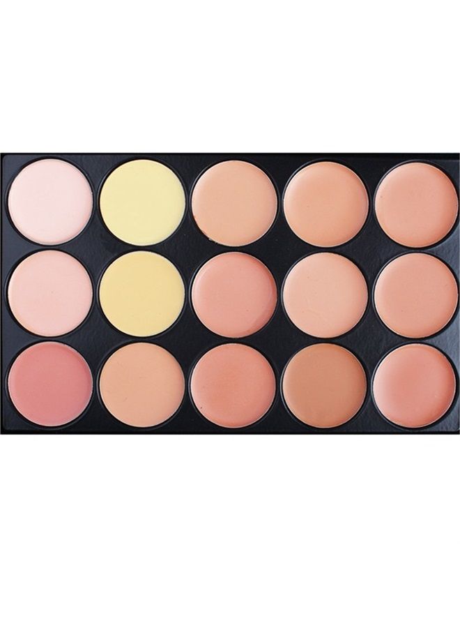 FantasyDay Pro 15 Colors Cream Concealer Camouflage Makeup Palette Contouring Kit #2 - Ideal for Professional and Daily Use - Image 1