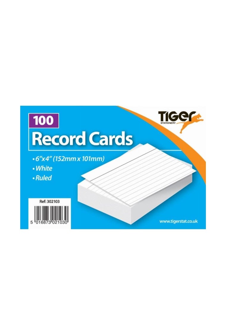 Tiger Stationary 100 Index Cards 6 x 4 - Image 2