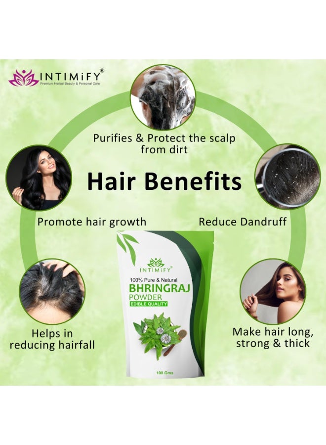 INTIMIFY Bhringraj Powder for Hair  100g*3 - Image 3