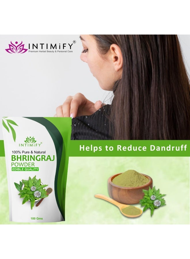 INTIMIFY Bhringraj Powder for Hair  100g*3 - Image 4