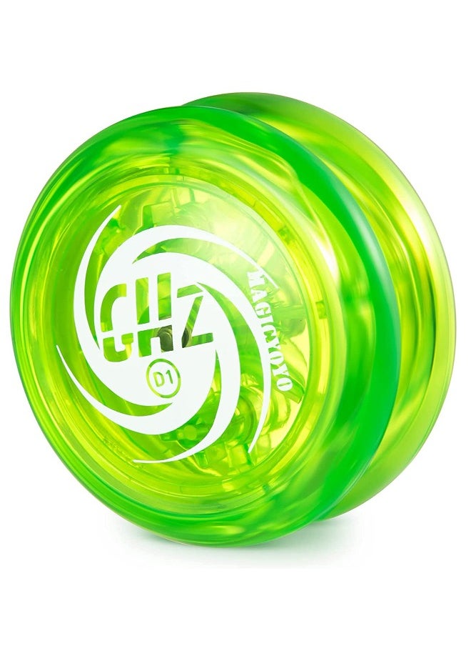 Magic Yoyo Professional Looping Yoyo D1 GHZ Responsive Yoyo for Kids, Starter Yoyo for Kids, Beginner Yoyo Easy to Play Basic Looping Tricks (D1 - Green)  - Image 1