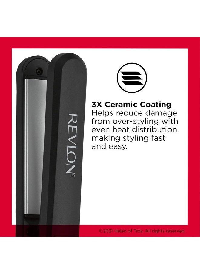 Revlon مكواة مسطحة رقمية سيراميك من بيرفيكت هيت، 1 بوصة  - Image 2