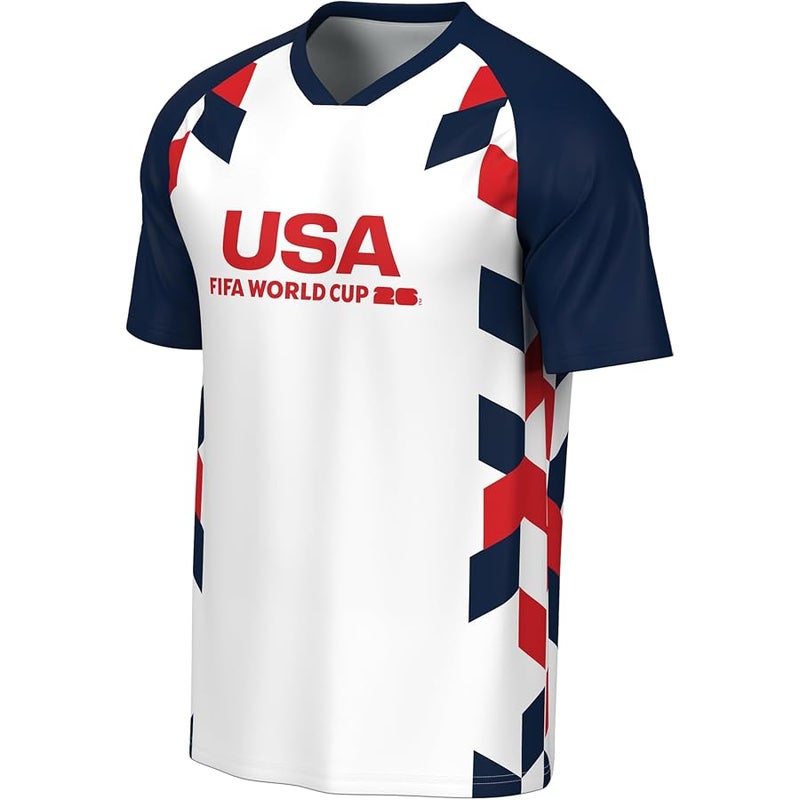 آوترستف FIFA World Cup 2026 Mens Short Sleeve Sublimated Soccer Fashion Top - Image 1