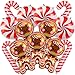 Villorem 14 Pcs Christmas Balloons Decorations Gingerbread Man Balloons Red Candy Cane Foil Balloon for Winter Themed Christmas Birthday Party Decorations - Image 2