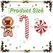 Villorem 14 Pcs Christmas Balloons Decorations Gingerbread Man Balloons Red Candy Cane Foil Balloon for Winter Themed Christmas Birthday Party Decorations - Image 4