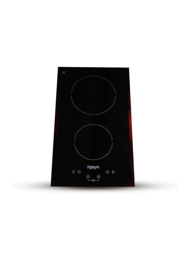 Kitchen Line Built-in Electric Hob 2 Burners 30 cm Black