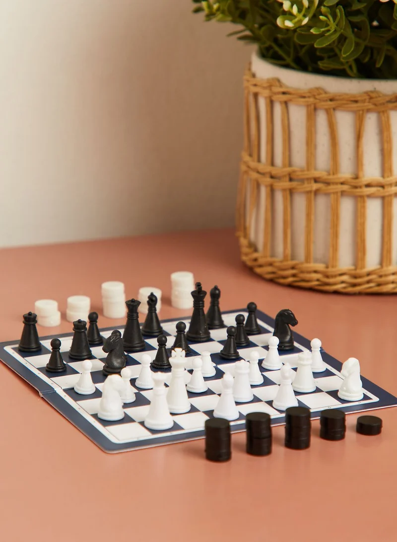 Rex London Travel Chess And Draughts Game