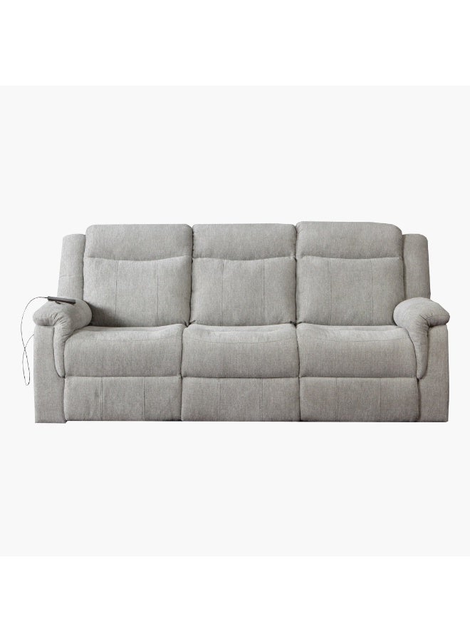 Home Box Jane 3-Seater Fabric Recliner Sofa With Usb 99 X 210 X 94 X Cm  - Image 4