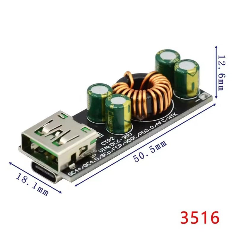 1pc PD3 0 QC4 0 Fast Charging Module 35V Input 4 5A Output Power Supply for Mobile Devices - Image 4