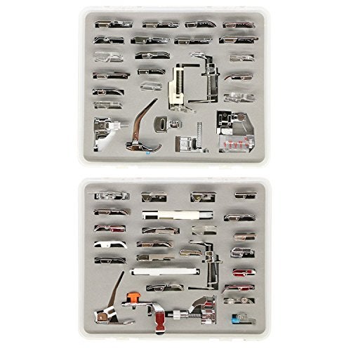 Stormshopping 52pcs Sewing Machine Presser Feet Set - Metal, Low Shank for Singer, Brother, Babylock, Janome and Kenmore - Image 3