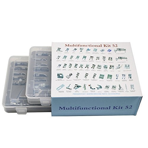 Stormshopping 52pcs Sewing Machine Presser Feet Set - Metal, Low Shank for Singer, Brother, Babylock, Janome and Kenmore - Image 4